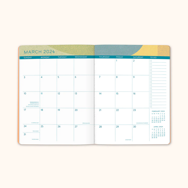Orange Circle 2024 Just Right Monthly Planner Find Balance