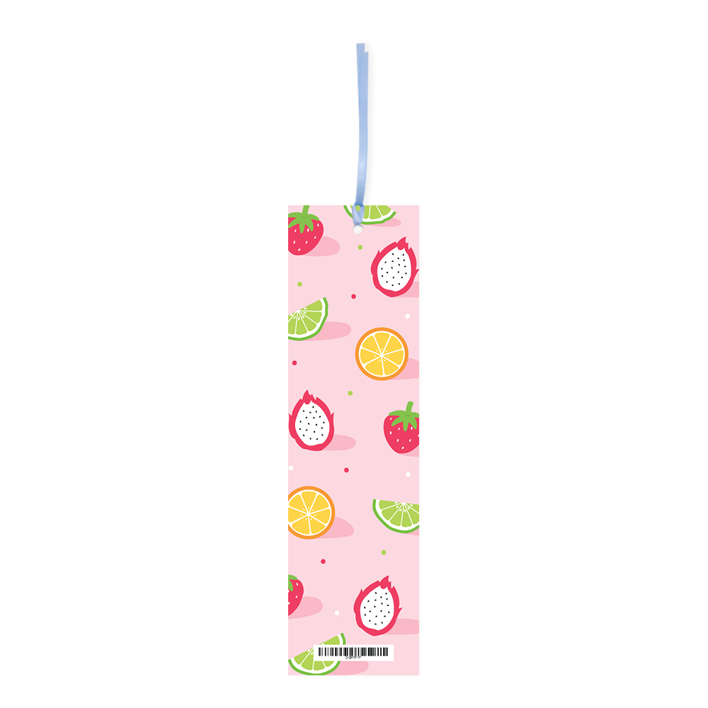 ibizaspeedcharter Double Sided Bookmark Tropical Fruit Yellow/Pink