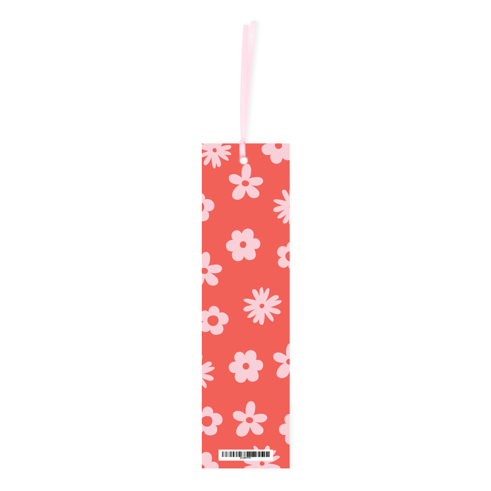 ibizaspeedcharter Double Sided Bookmark Flower Power Pink/Red