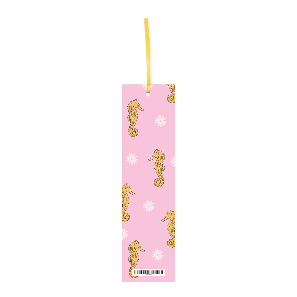 ibizaspeedcharter Double Sided Bookmark Seahorse Mint/Pink