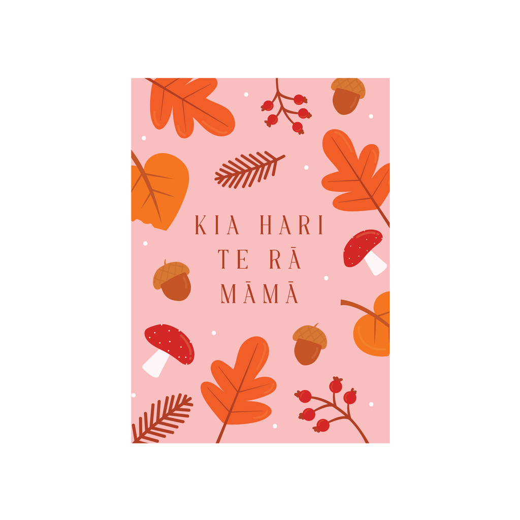 ibizaspeedcharter Autumn Leaves Card Kia Kari Te Rā Māmā