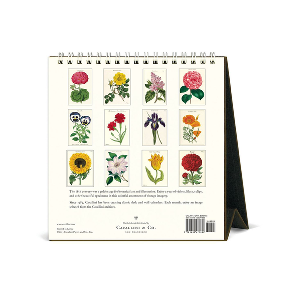 Cavallini 2024 Desk Calendar Botanica