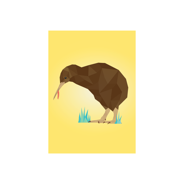 ibizaspeedcharter Geo Bird Card Kiwi