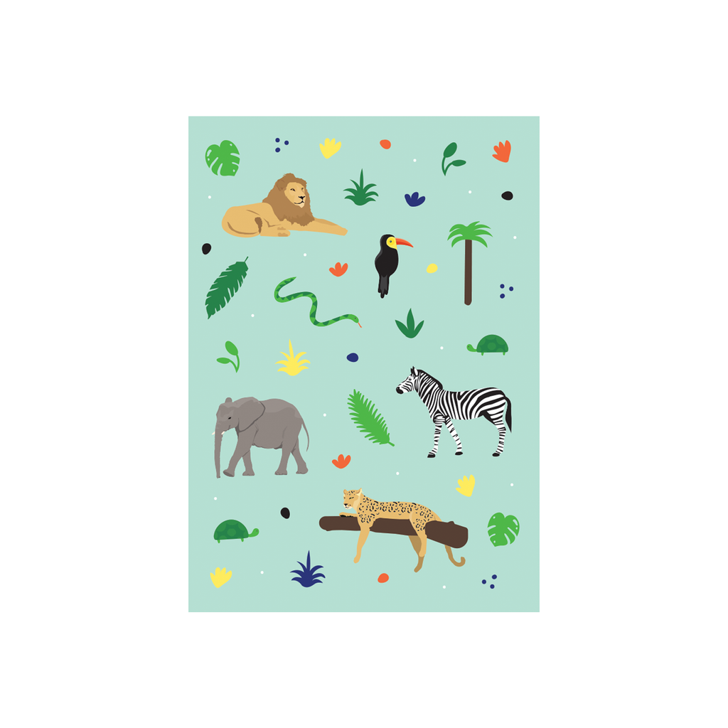 ibizaspeedcharter Animal Pattern Card Safari
