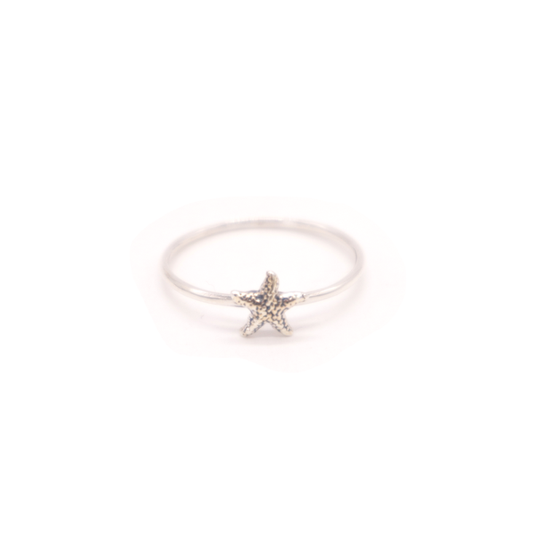 ibizaspeedcharter Ring Starfish Silver