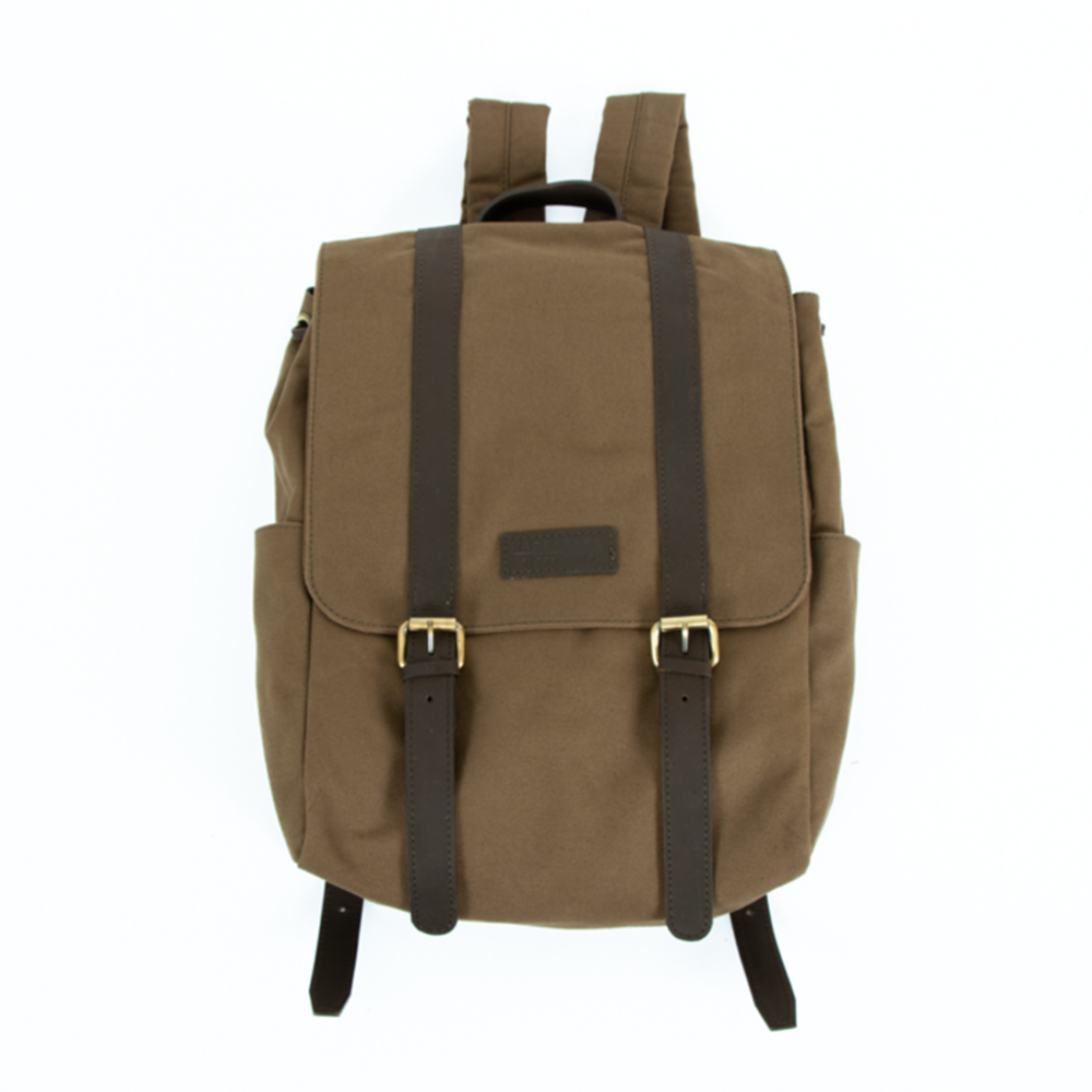 Canvas Backpack Olive Green