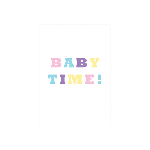 ibizaspeedcharter Colour Text Card Baby Time
