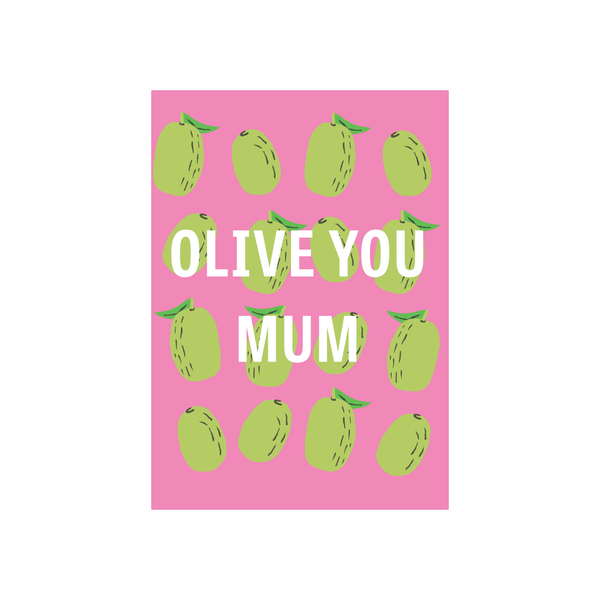 ibizaspeedcharter Fruit Mum Card Olive You