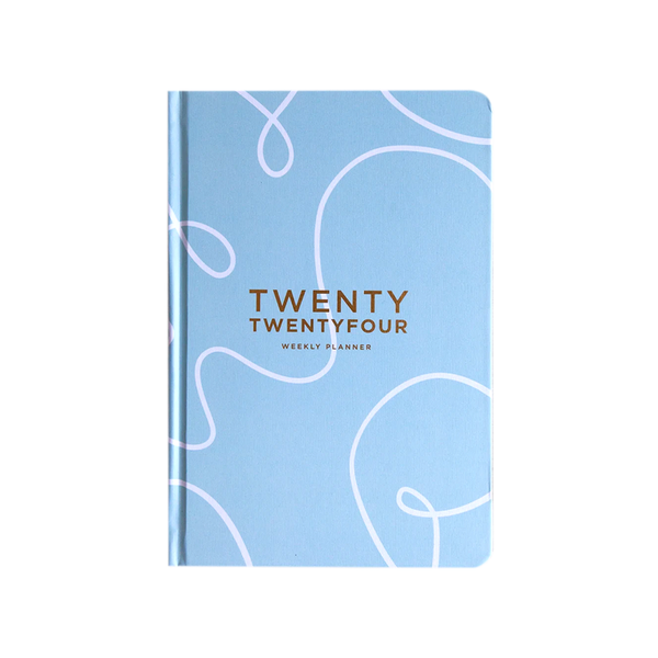 Frank Stationery 2024 Weekly Planner Scribble Blue
