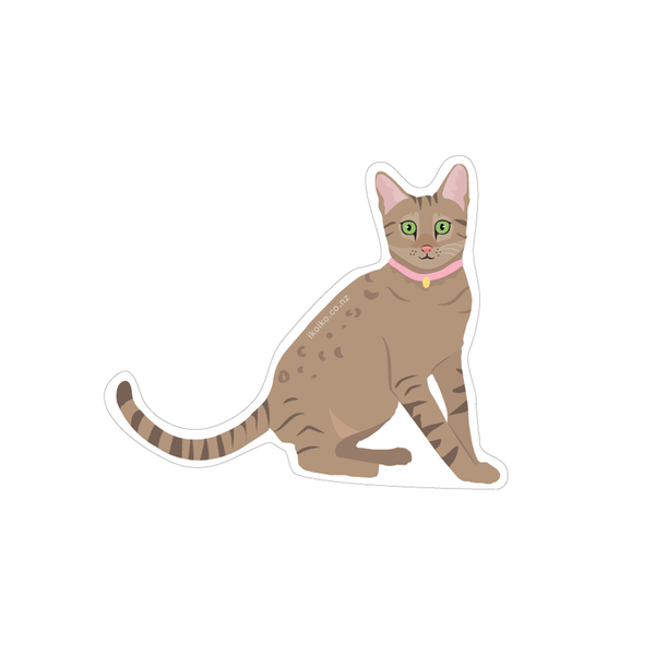 ibizaspeedcharter Fun Size Sticker Cat Tabby