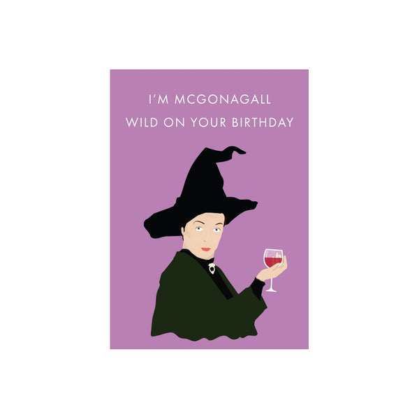 ibizaspeedcharter Pop Culture Card McGonagall Birthday