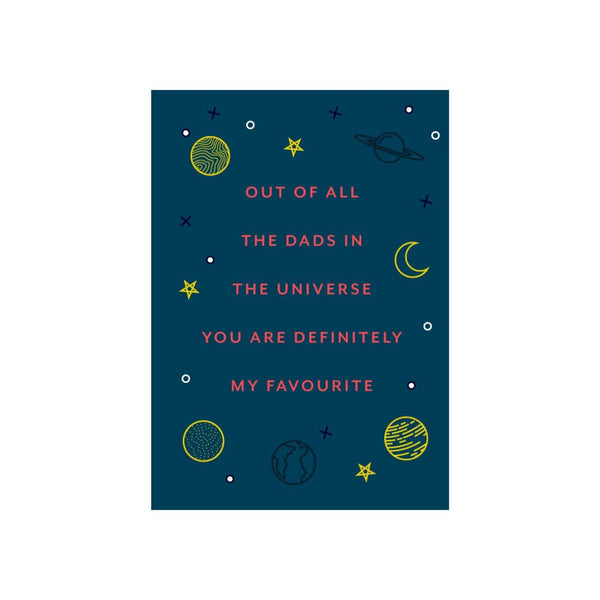 ibizaspeedcharter Patterned Card Dads in the Universe