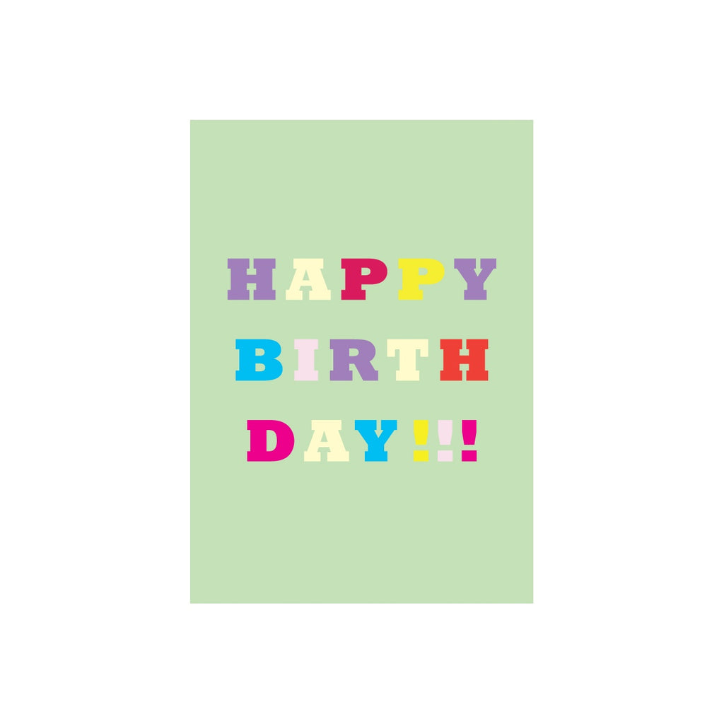 ibizaspeedcharter Colour Text Card Happy Birthday