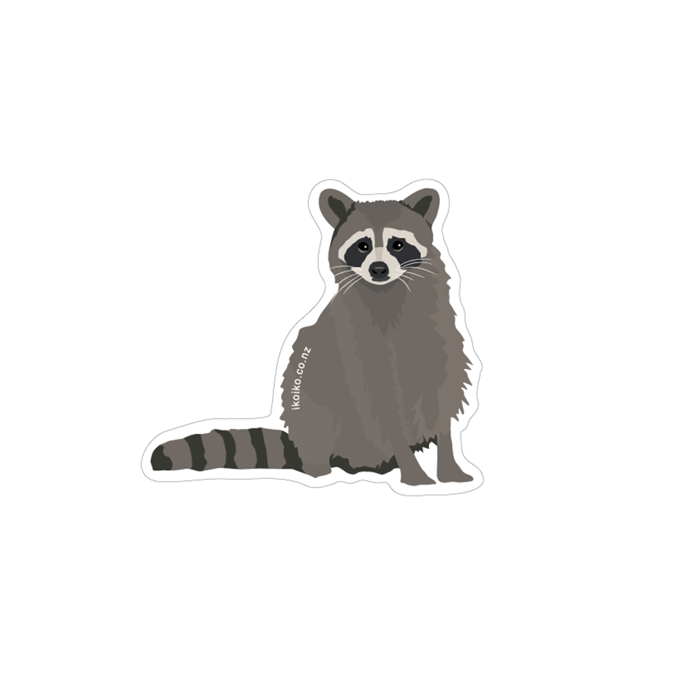 ibizaspeedcharter Fun Size Sticker Raccoon