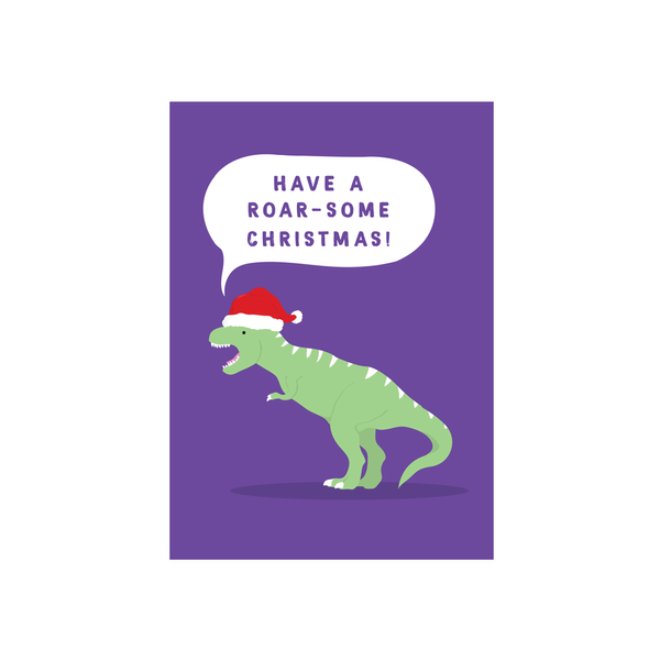 ibizaspeedcharter Christmas Card Cutie Animal Pun Roarsome