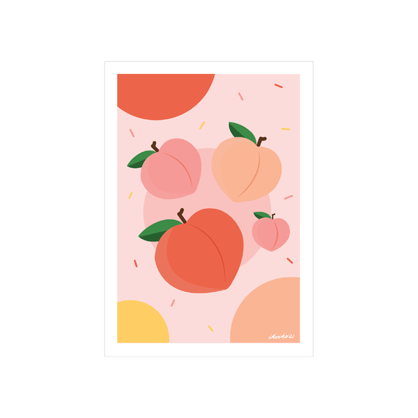 ibizaspeedcharter A4 Art Print Party Peach