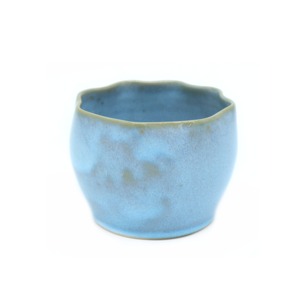Small Ceramic Planter Blue