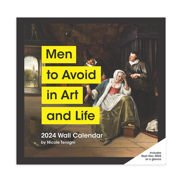 2024 Wall Calendar Men to Avoid in Art and Life