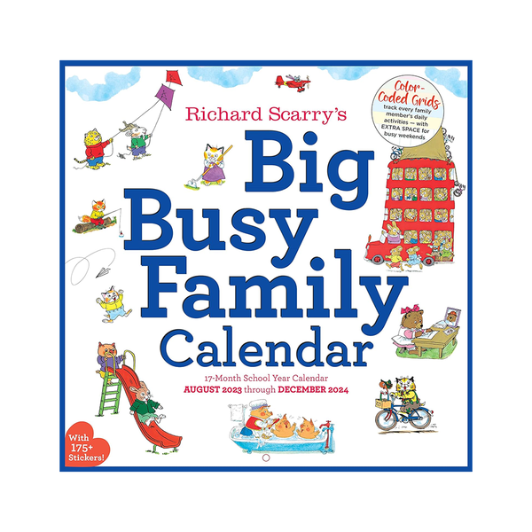 2024 Wall Calendar Richard Scarry's Big Busy Family