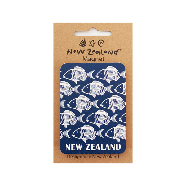 New Zealand Wooden Magnet Fish