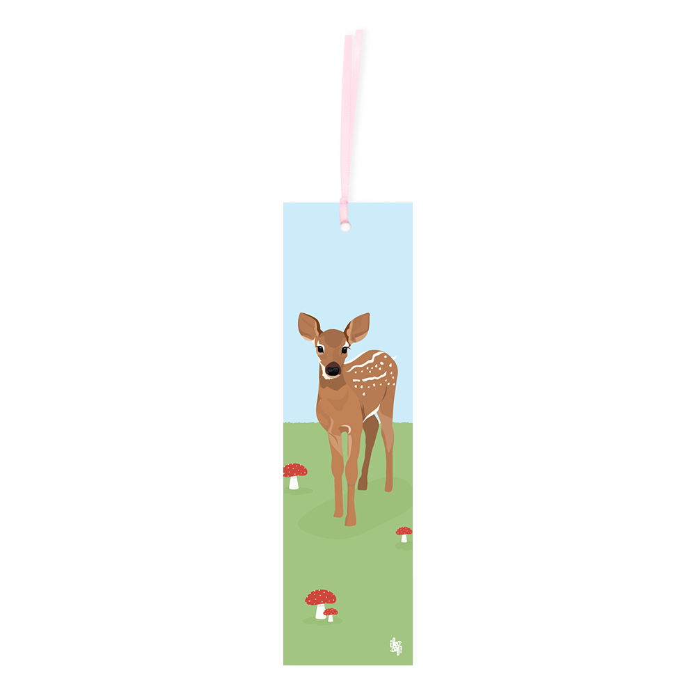 ibizaspeedcharter Double Sided Bookmark Woodland Deer/Rabbit