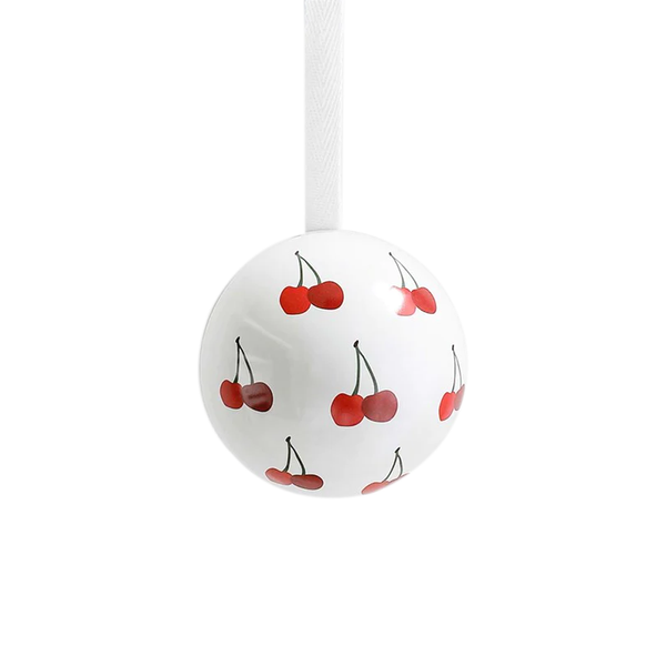 Father Rabbit Christmas Fillable Bauble Cherries