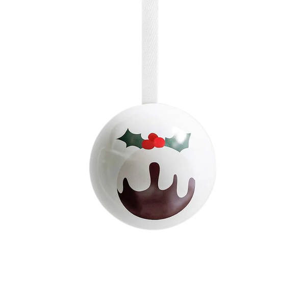 Father Rabbit Christmas Fillable Bauble Pudding