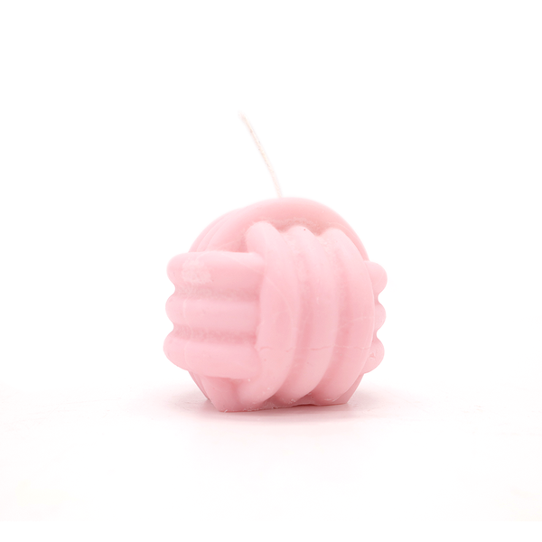 Haly Knot Ball Candle Pink