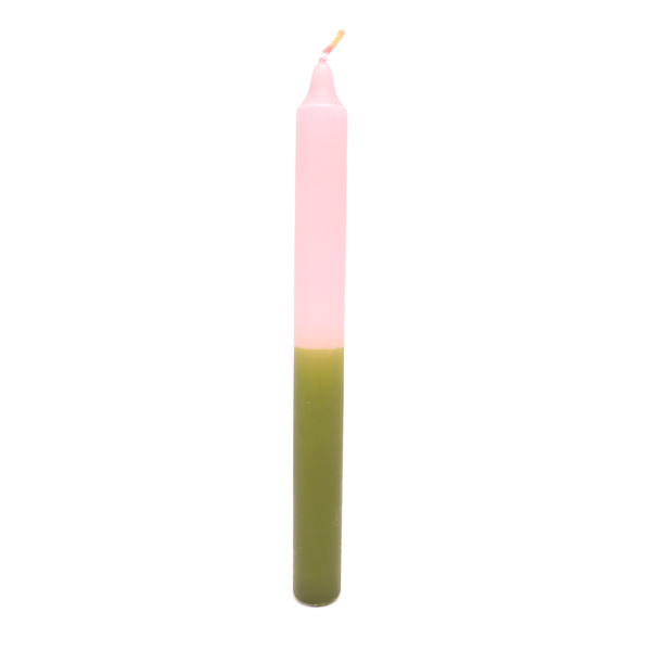 Half and Half Candle Light Pink Olive