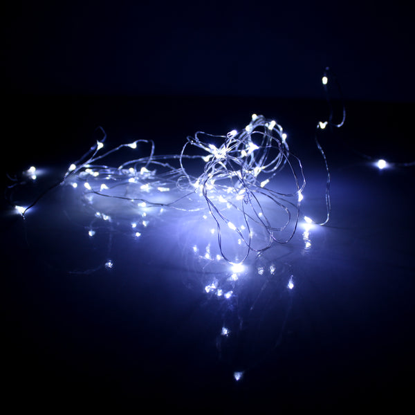 LED Wire Seed Light String 2m Silver Cool White