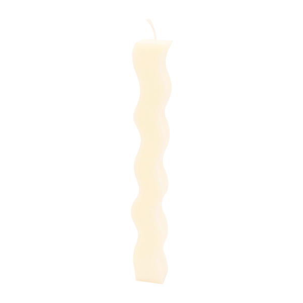 Haly Wiggly Squiggly Candle White