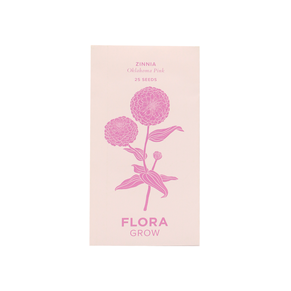 Flora Grow Seed Pack Zinnia Oklahoma Pink