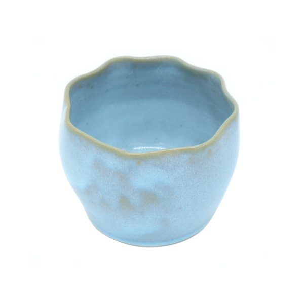 Small Ceramic Planter Blue