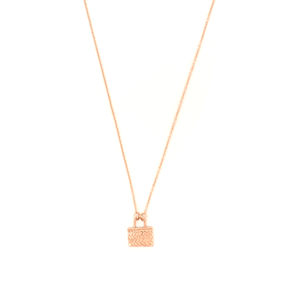 Little Taonga Necklace Kete Rose Gold