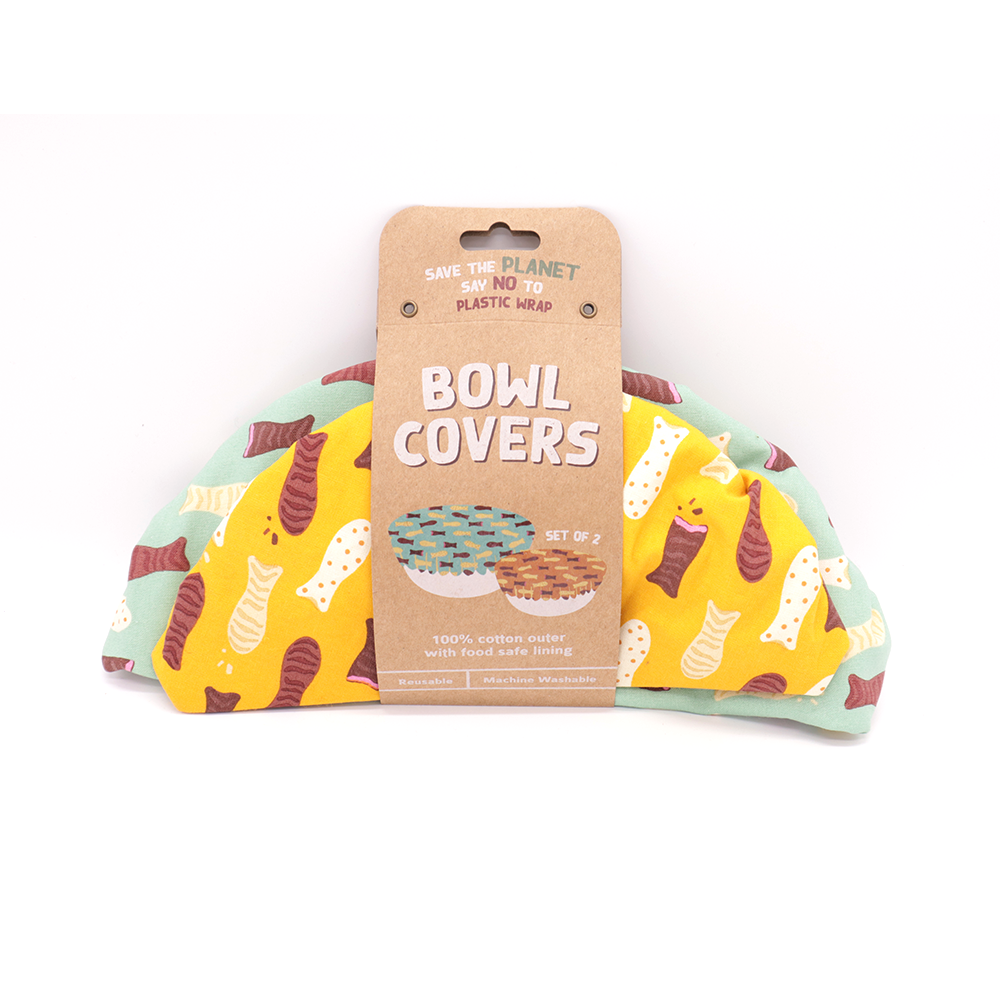 100% NZ Bowl Covers Chocolate Fish Set of 2