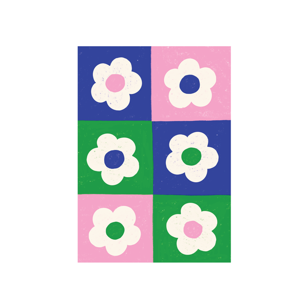 ibizaspeedcharter Textured Card Flower Check