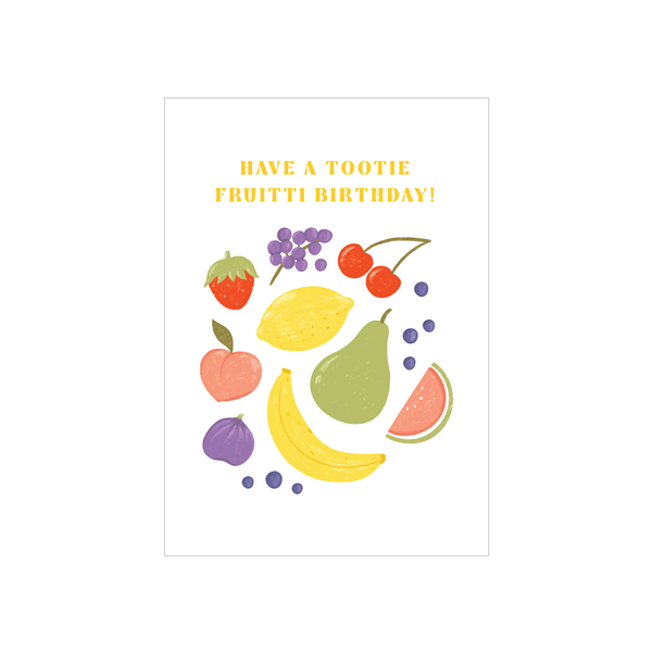 ibizaspeedcharter Textured Card Tootie Fruitti Birthday