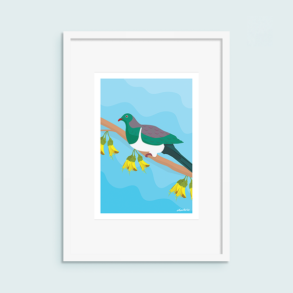 ibizaspeedcharter A4 Art Print NZ Bird Kererū
