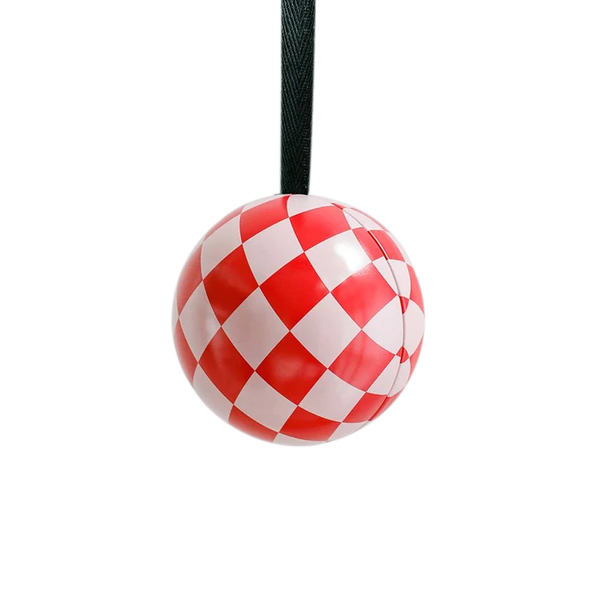 Lettuce Christmas Fillable Bauble Pink Check