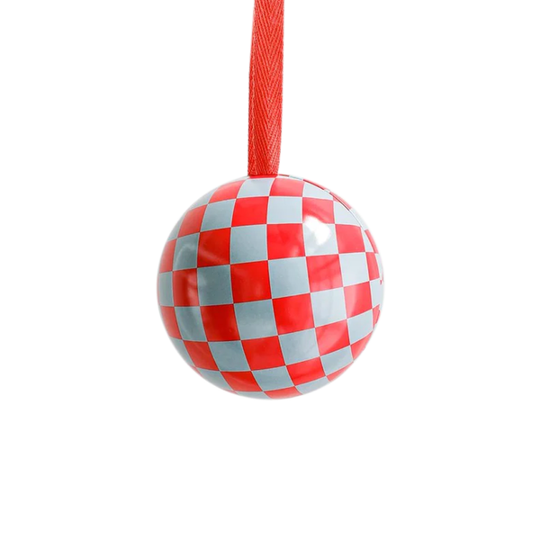Lettuce Christmas Fillable Bauble Red Checkers