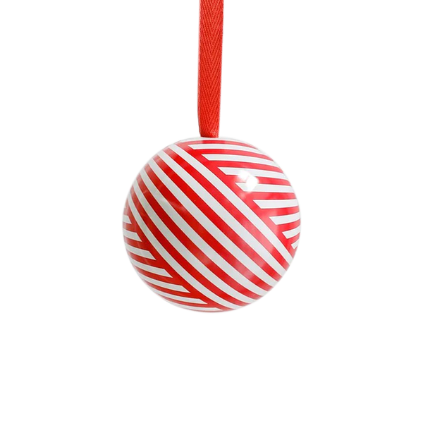 Lettuce Christmas Fillable Bauble Red Ribbon