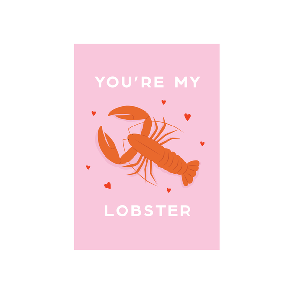 ibizaspeedcharter Pop Fun Valentines Card Lobster