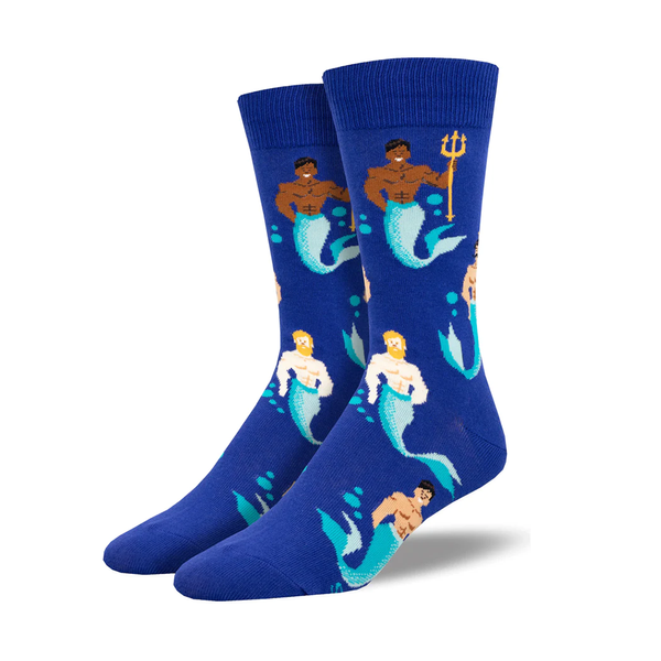 Socksmith Socks Men's Marvelous Mermen Blue