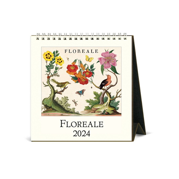 Cavallini 2024 Desk Calendar Floreale