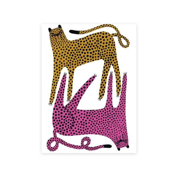 Studio Soph Tea Towel Two Happy Cheetahs
