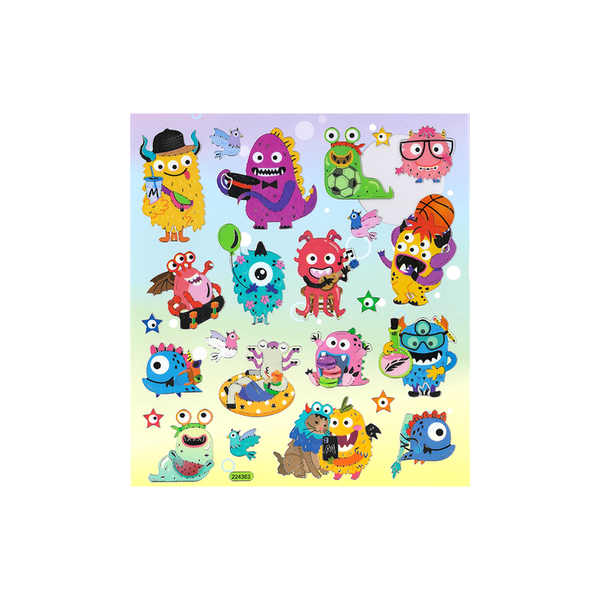 Busy Monster Stickers