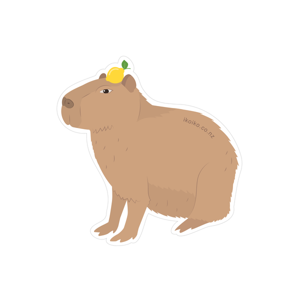 ibizaspeedcharter Fun Size Sticker Capybara