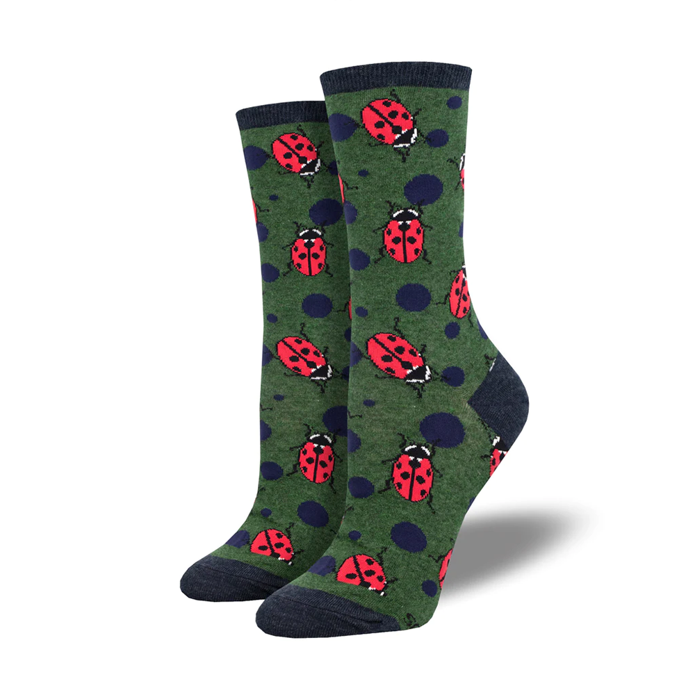 Socksmith Socks Women's Ladybugs Green