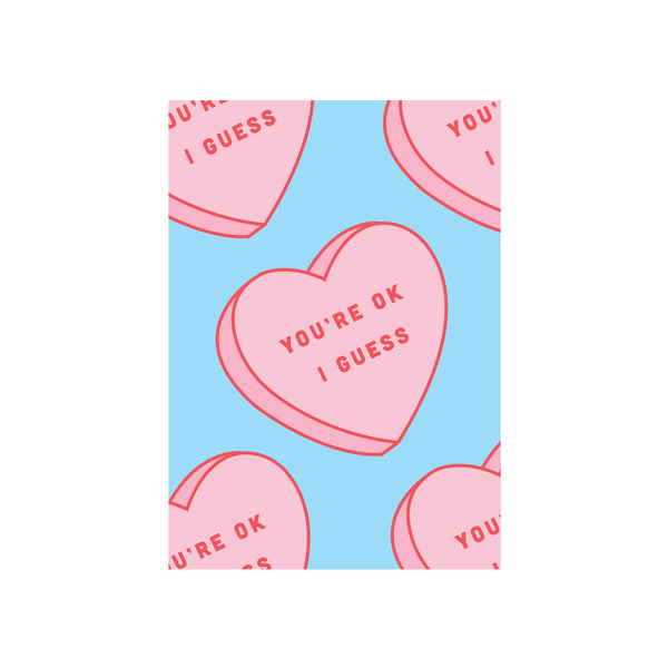 ibizaspeedcharter Pop Fun Valentines Card You're Okay