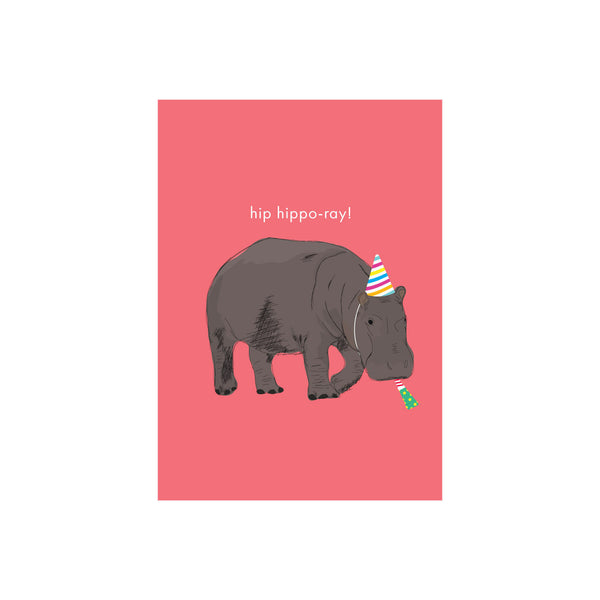 ibizaspeedcharter Animal Pun Card Hippo